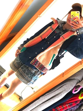 「チチカカ」｜「アイテム（ダウンベスト）」を使った、Toku.さん（レディース・152cm）の秋コーディネート