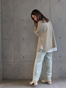「Per sist ence（パーシエンス）のアイテム（パンツ）」を使った、Per sist enceさん（レディース・162cm）の春コーディネート