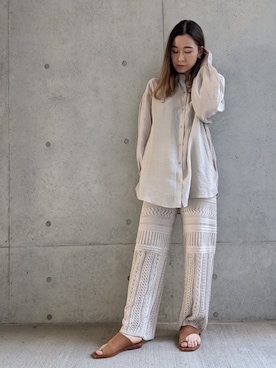 「Per sist ence（パーシエンス）のアイテム（パンツ）」を使った、Per sist enceさん（レディース・162cm）の春コーディネート