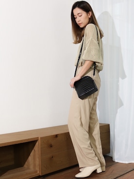 「Per sist ence（パーシエンス）のアイテム（バッグ）」を使った、Per sist enceさん（レディース・162cm）の春コーディネート