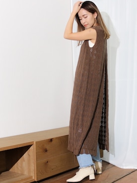 「Per sist ence（パーシエンス）のアイテム（ワンピース/ドレス）」を使った、Per sist enceさん（レディース・162cm）の春コーディネート