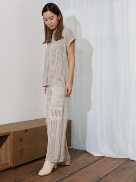 「Per sist ence（パーシエンス）のアイテム（パンツ）」を使った、Per sist enceさん（レディース・162cm）の春コーディネート