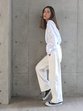 「Per sist ence（パーシエンス）のアイテム（パンツ）」を使った、Per sist enceさん（レディース・162cm）の春コーディネート