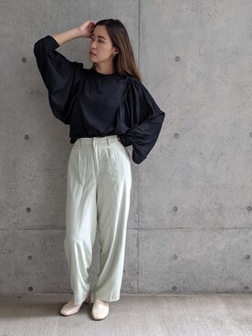 「Per sist ence（パーシエンス）のアイテム（パンツ）」を使った、Per sist enceさん（レディース・162cm）の春コーディネート