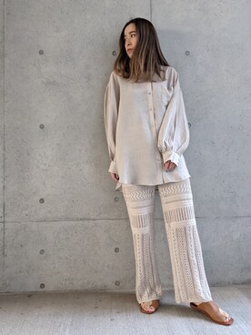 「Per sist ence（パーシエンス）のアイテム（パンツ）」を使った、Per sist enceさん（レディース・162cm）の春コーディネート