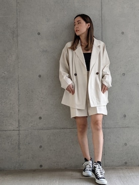 「Per sist ence（パーシエンス）のアイテム（その他アウター）」を使った、Per sist enceさん（レディース・162cm）の春コーディネート