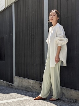 「Per sist ence（パーシエンス）のアイテム（パンツ）」を使った、Per sist enceさん（レディース・162cm）の春コーディネート