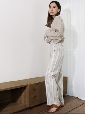 「Per sist ence（パーシエンス）のアイテム（パンツ）」を使った、Per sist enceさん（レディース・162cm）の春コーディネート