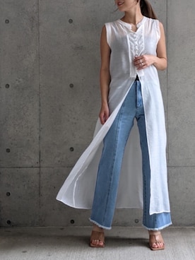 「Per sist ence（パーシエンス）のアイテム（パンツ）」を使った、Per sist enceさん（レディース・162cm）の春コーディネート
