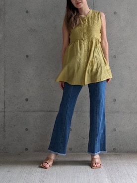 「Per sist ence（パーシエンス）のアイテム（パンツ）」を使った、Per sist enceさん（レディース・162cm）の夏コーディネート