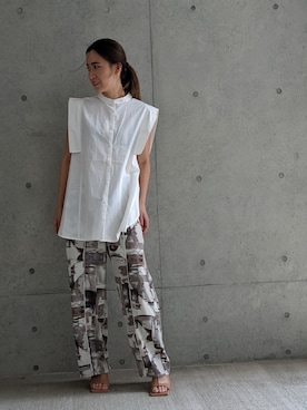「Per sist ence（パーシエンス）のアイテム（パンツ）」を使った、Per sist enceさん（レディース・162cm）の夏コーディネート