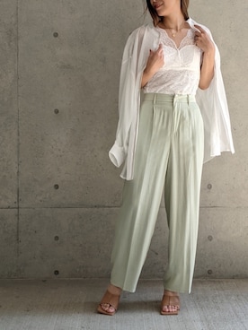 「Per sist ence（パーシエンス）のアイテム（パンツ）」を使った、Per sist enceさん（レディース・162cm）の夏コーディネート