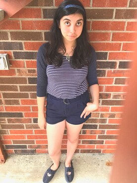 「stripes」｜「アイテム（スラックス）」を使った、Nitoastさん（レディース・168cm）の秋コーディネート