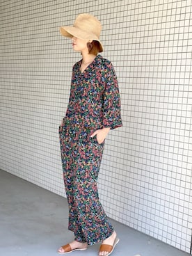 「LANDWARDS（ランドワーズ）のアイテム」を使った、吉田歩美さん（レディース・174cm）の夏コーディネート