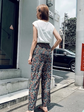 「LANDWARDS（ランドワーズ）のアイテム」を使った、吉田歩美さん（レディース・174cm）の夏コーディネート