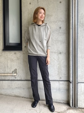 「LANDWARDS（ランドワーズ）のアイテム」を使った、吉田歩美さん（レディース・174cm）の夏コーディネート