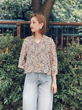 「LANDWARDS（ランドワーズ）のアイテム」を使った、吉田歩美さん（レディース・174cm）の夏コーディネート