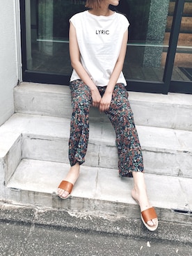 「LANDWARDS（ランドワーズ）のアイテム」を使った、吉田歩美さん（レディース・174cm）の夏コーディネート