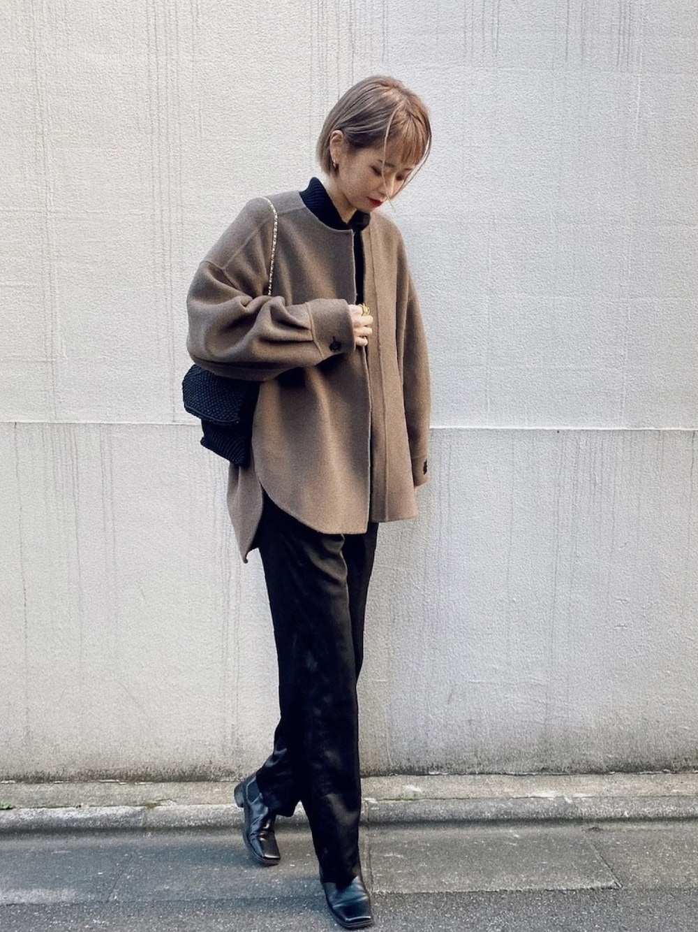 美品 オードリージョンワッド カシミア混 ハンドメイドショートコート ウール Audrey and John Wad カシミア混ハンドメイドショートコート - メルカリ