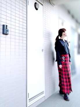 「シロップ．（シロップ．）のアイテム」を使った、miyuさん（レディース・158cm）の秋コーディネート