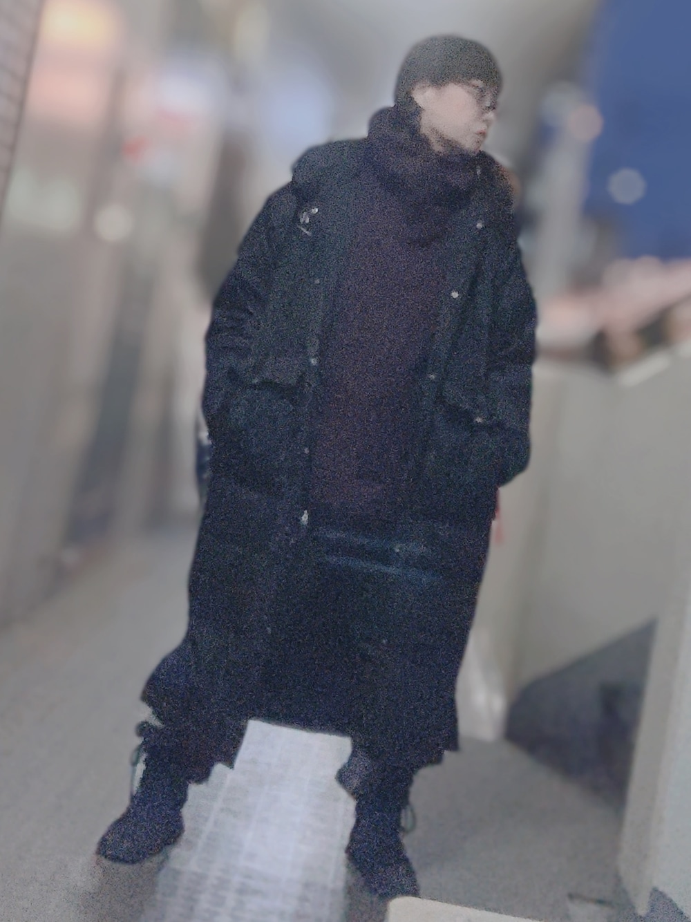 「50代カジュアル、50代コーデ、50代ファッション、外仕事」｜「GAPのアイテム（チュニック、パープル系）」を使った、miyuさん（レディース・158cm）の冬コーディネートの1枚目の写真