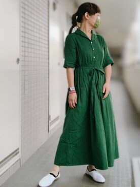 緑ワンピース の人気ファッションコーディネート 季節 6月 8月 Wear