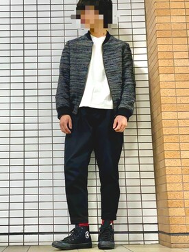 kentaさんの「STRETCH TWILL TAPERED PANTS」を使ったコーディネート