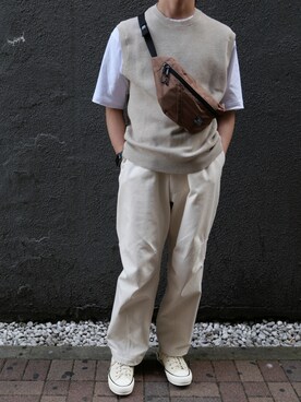 「Green　Parks（グリーンパークス）のアイテム」を使った、kentaさん（メンズ・171cm）の春コーディネート