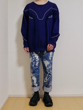 「lot holon（ロットホロン）のアイテム（パンツ）」を使った、kentaさん（メンズ・171cm）の春コーディネート