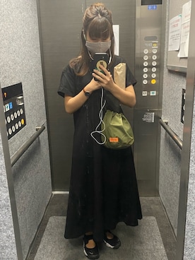 「BEAUTY&YOUTH UNITED ARROWS（ビューティーアンドユースユナイテッドアローズ）のアイテム（ワンピース）」を使った、Mieさん（レディース・160cm）の夏コーディネート