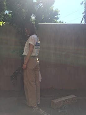 「アイテム（バングル/リストバンド）」を使った、miyukinakaさん（レディース・160cm）の夏コーディネート