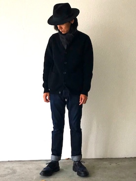 「BATONER（バトナー）のアイテム（その他アウター）」を使った、darihatさん（メンズ・170cm）の秋コーディネート