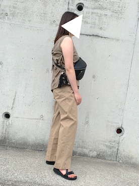「レプシィム(LEPSIM)」｜「アイテム（チノパンツ）」を使った、ささん（レディース・160cm）の秋コーディネート