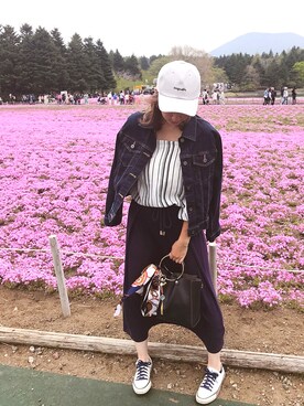 「EGOIST（エゴイスト）のアイテム（その他トップス）」を使った、ともちんさん（レディース・168cm）の春コーディネート