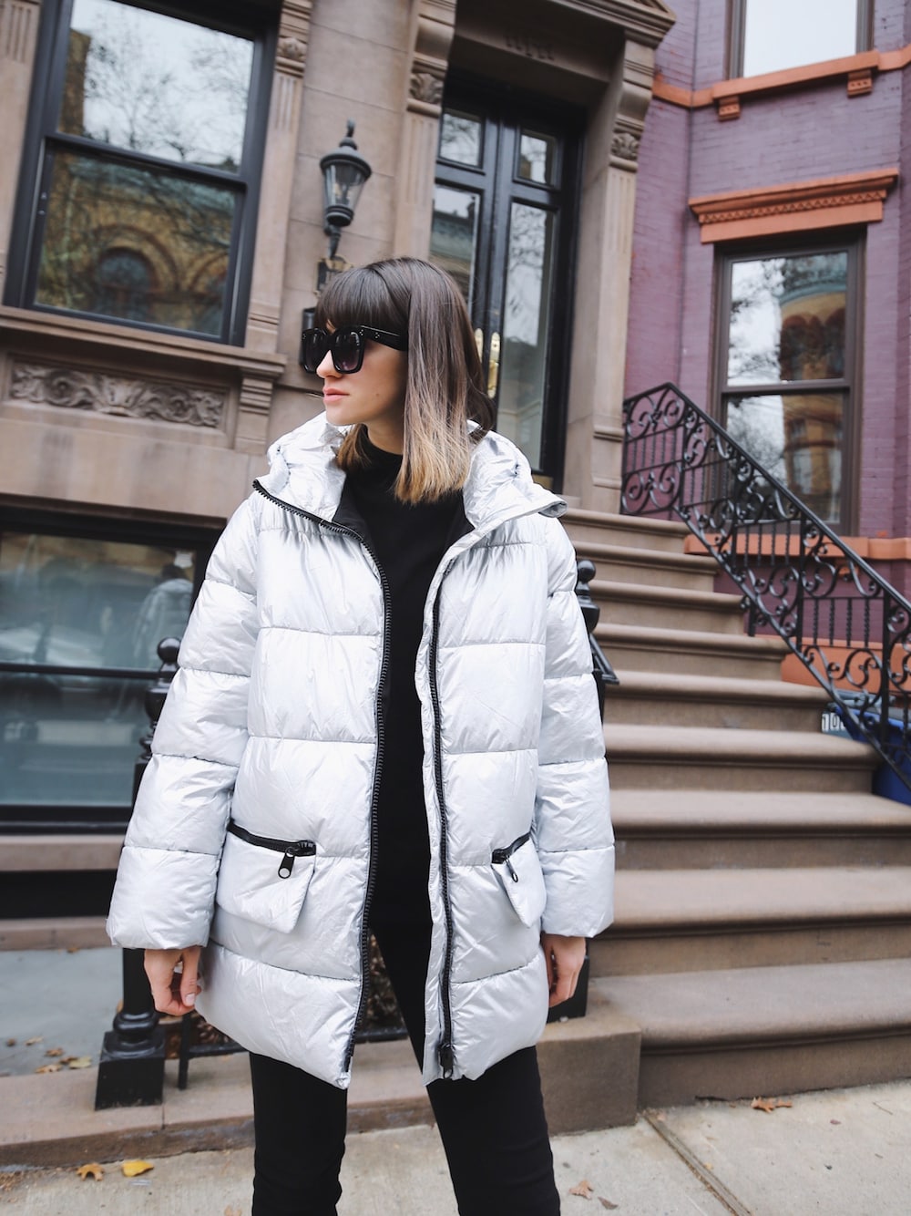 ZARAのダウンジャケット/コート（シルバー系）を使った人気