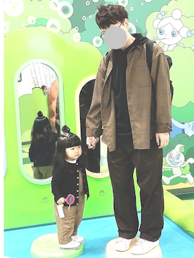 「RAGEBLUE（レイジブルー）のアイテム（トップス）」を使った、はゆ‪☺︎‬さん（キッズ・80cm）の秋コーディネート