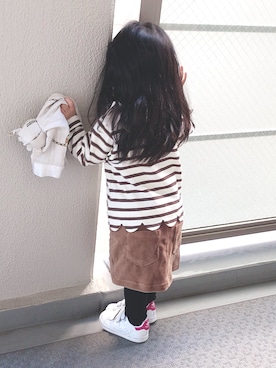 「kids」｜「アイテム（雑貨/ホビー）」を使った、はゆ‪☺︎‬さん（キッズ・80cm）の秋コーディネート