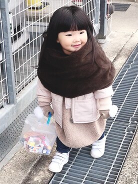 はゆ‪☺︎‬さん（キッズ・80cm）の冬コーディネート