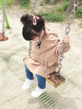 「砂遊び」｜「アイテム（その他）」を使った、はゆ‪☺︎‬さん（キッズ・80cm）の春コーディネート