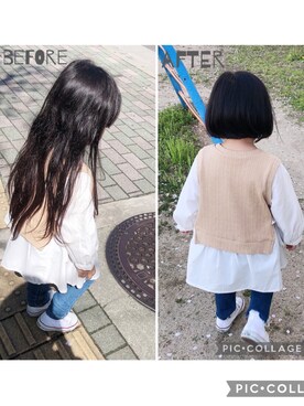 はゆ☺︎さん(キッズ・90cm)の春コーディネート