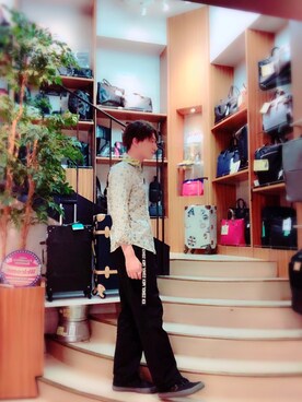 「temptation（テンプテーション）のアイテム（パンツ）」を使った、HIDEさん（メンズ・180cm）の秋コーディネート