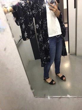 「チャイハネ（チャイハネ）のアイテム（カーディガン/ボレロ）」を使った、瞳さん（レディース・164cm）の夏コーディネート