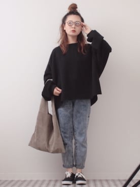 「アイテム（ファッション雑貨）」を使った、よちさん（レディース・157cm）の春コーディネート