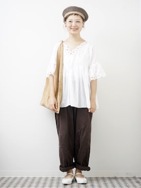 「RNA（アールエヌエー）のアイテム」を使った、よちさん（レディース・157cm）の夏コーディネート