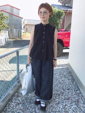 「シルバーバッグ」｜よちさん（レディース・157cm）の夏コーディネート