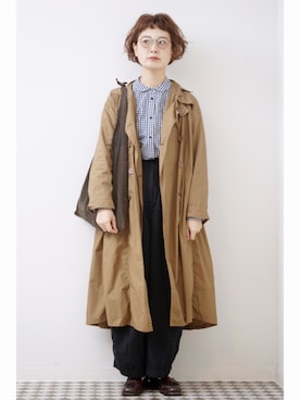 「chambre de charme（シャンブルドゥシャーム）のアイテム（トップス）」を使った、よちさん（レディース・157cm）の秋コーディネート
