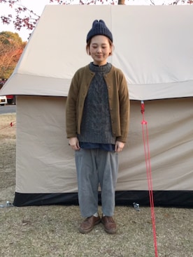 「CALINER（カリネ）のアイテム」を使った、よちさん（レディース・157cm）の秋コーディネート