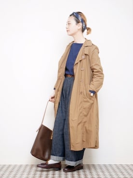 「Paradise Picnic（パラダイスピクニック）のアイテム（ジャケット/アウター）」を使った、よちさん（レディース・157cm）の春コーディネート