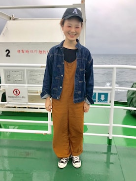 「orSlow（オアスロウ）のアイテム（ジャケット/アウター）」を使った、よちさん（レディース・157cm）の春コーディネート