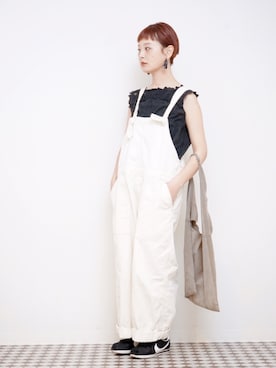 「chambre de charme（シャンブルドゥシャーム）のアイテム（トップス）」を使った、よちさん（レディース・157cm）の秋コーディネート
